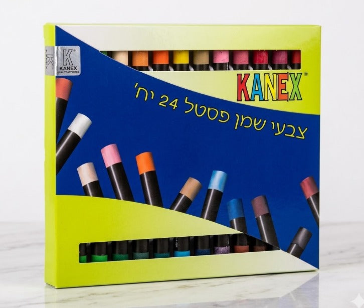 צבעי פסטל- 24 יחידות- מגוון צבעים