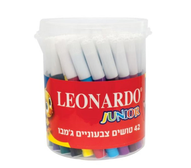 טושים בכוס לאונרדו - 42 יח