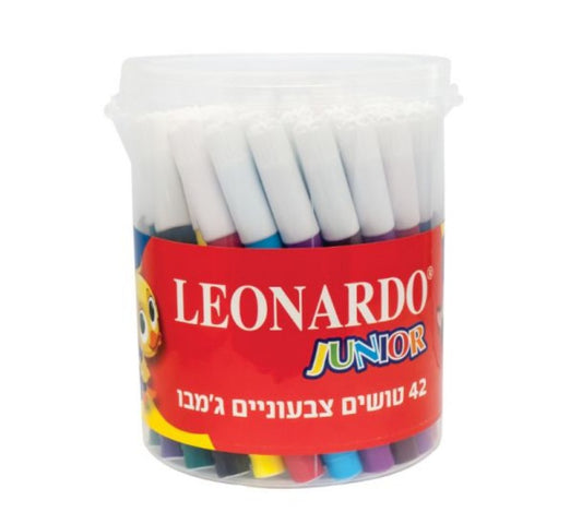 טושים בכוס לאונרדו - 42 יח